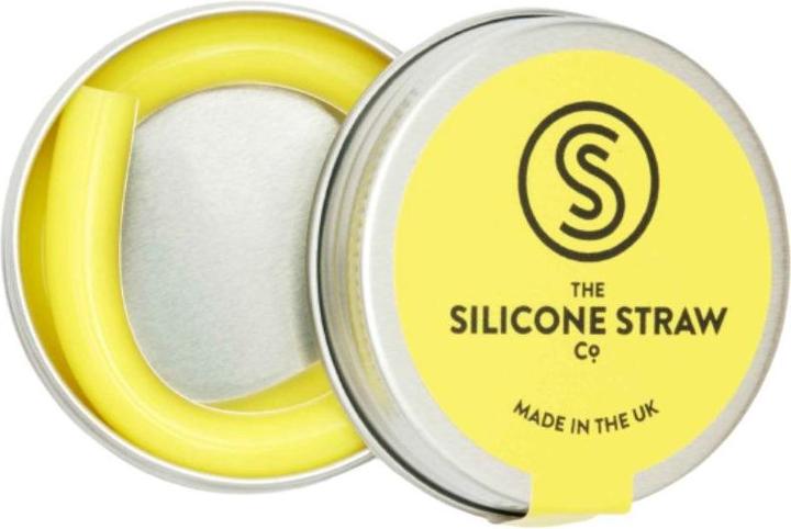 The Silicone Straw Silikon Strohhalm Gelb (1x)