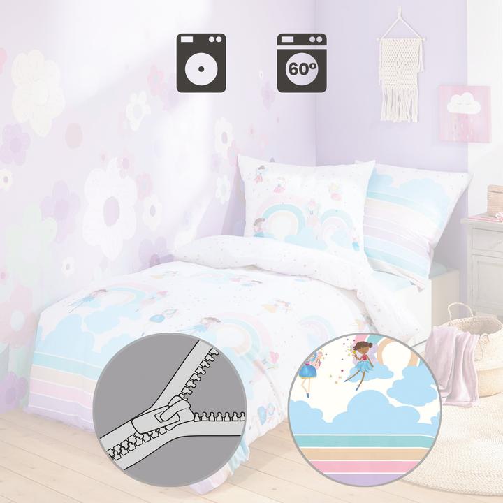 Produktbild Kaeppel Biber Bettwäsche Rainbow Fairies bunt