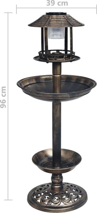 Produktbild vidaXL Solar Vogelbad
