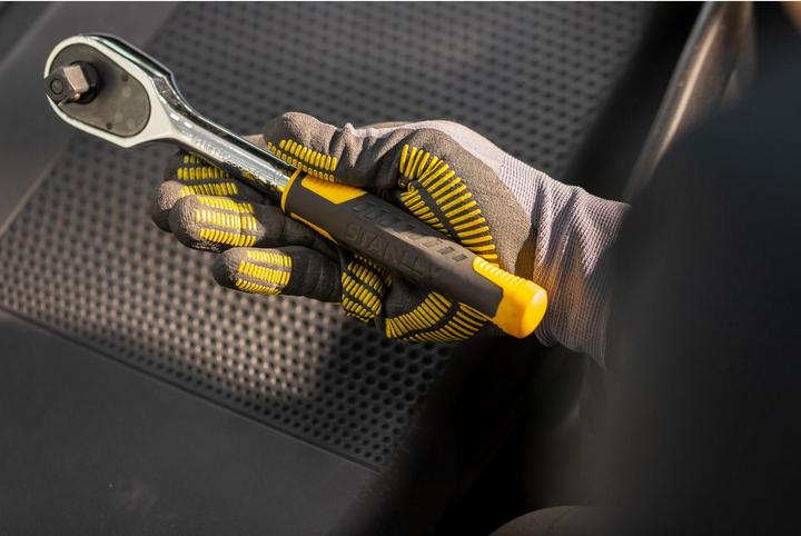 Produktbild Stanley Steckschlüsselsatz, 72-teilig, 1/2 Zoll, 1/4 Zoll, Vierkant, Typ Steckschlüssel- und Ratsch (21 mm)