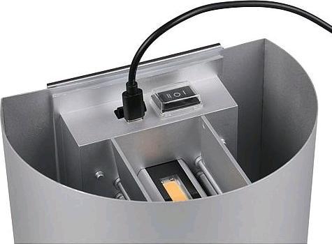 Produktbild Reality Talent LED Wandleuchte 2x0,5W 16cm Titanfarbig warmweiss (50 lm, IP44)