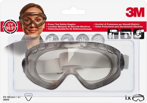 Actual product image 3M Safety goggles for power tool work