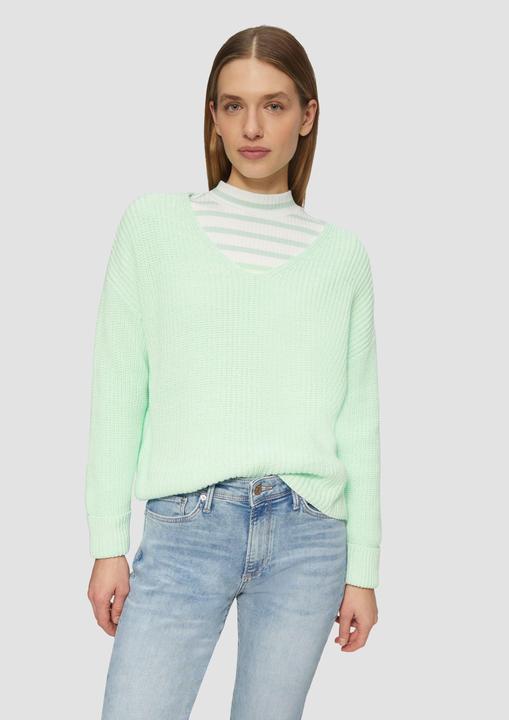 Produktbild S.Oliver Strickpullover Strickpullover im Relaxed Fit aus Baumwollmix (32)