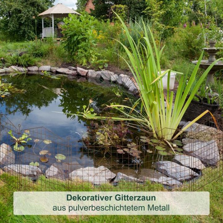 Produktbild Relaxdays 5x Teichzaun