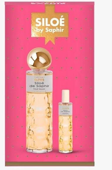 Actual product image Saphir Siloe Eau De Parfum Spray 200 Milliliters + 30 Milliliters Sets (Eau de parfum, 230 ml)
