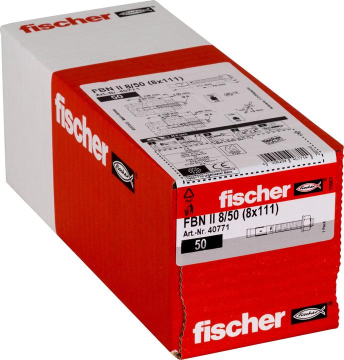 Produktbild Fischer hulrumsdybel sort pan - Powerknot rosett M5x65 m/panhoved 25stk 18-30mm TX25 (50 Stk.)