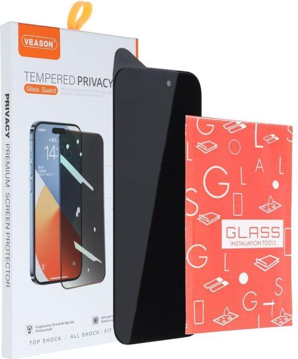Immagine prodotto Partner Telecom Protective glass Veason 6D Pro Veason Privacy Glass - for Iphone X / XS / 11 Pro black (Apple iPhone 11 Pro, Apple iPhone X, Apple iPhone XS)