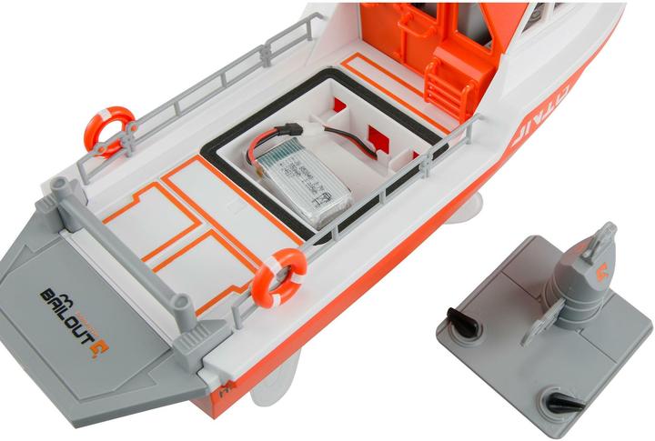 Actual product image Amewi Rettungsboot brushless Jetantrieb 320mm RTR weiss/orange