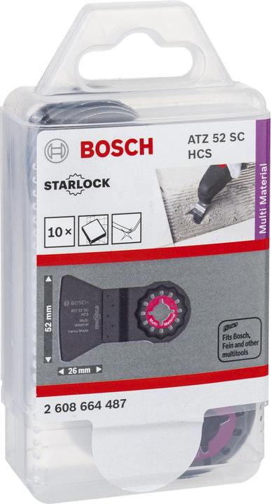 Actual product image Bosch Professional Zubehör HCS scraper ATZ 52 SC, bend-resistant, 52 x 26 mm, pack of 10