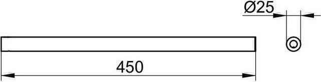 Immagine prodotto Keuco Portasciugamani COLLECTION REVA 1 pezzo fisso 450mm sw ma