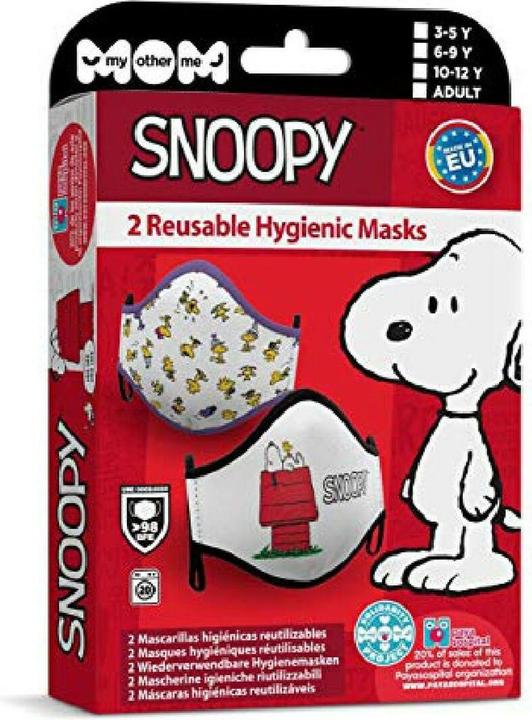 Actual product image Peanuts Reusable Fabric Hygiene Mask (2 x)