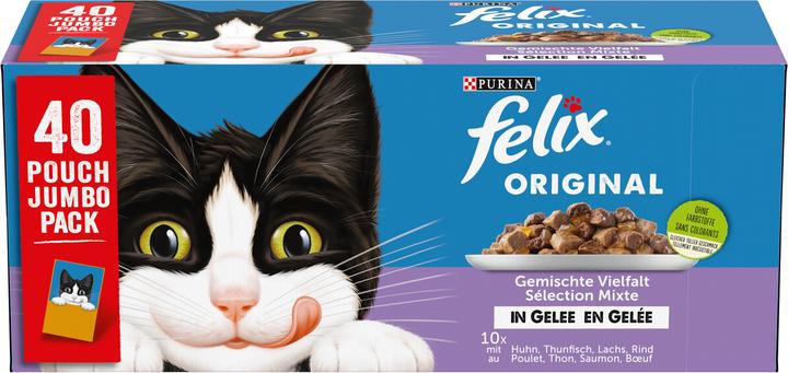 Produktbild Felix Original Mixed Selection in Gelee (Adult, 40 Stk., 3400 g)