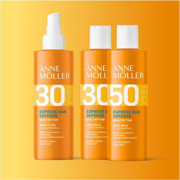 Actual product image Anne Möller EXPRESS body milk SPF30 175 ml (Suntan lotion, SPF 30, 175 ml)