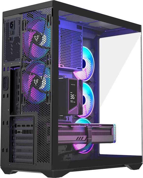 Immagine prodotto Modecom Obudowa Space XL Argb Full Tower 5f Czarna (ATX, E-ATX, mATX, Mini-ITX)
