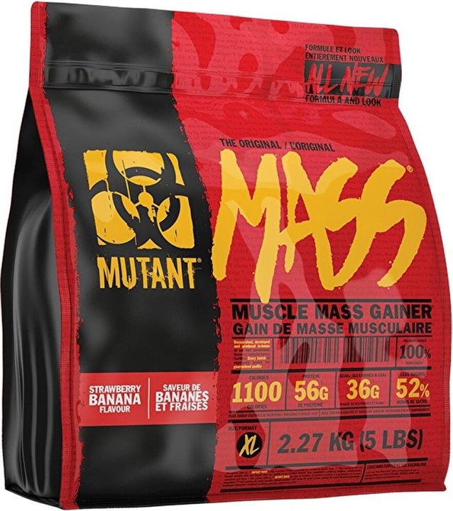 Produktbild Mutant Mass (2210g) (Banane, Strawberry, 1 Stk., 2300 g)