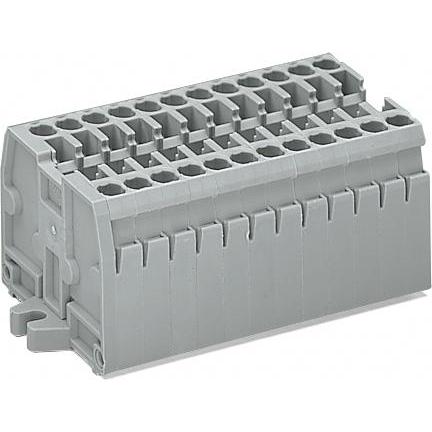 Wago Kompakt kompakt 9 Spuren 2,5 mm2 mit grauer Schraube (869-109), Elektronikzubehör + Gehäuse, Grau