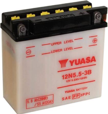 Image du produit Yuasa Conventionnel 12V/5.8Ah/55A (12 V, 5.80 Ah, 55 A)