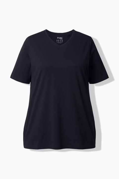 Produktbild Ulla Popken T-Shirts, 2er-Pack, V-Ausschnitt, Halbarm (58)