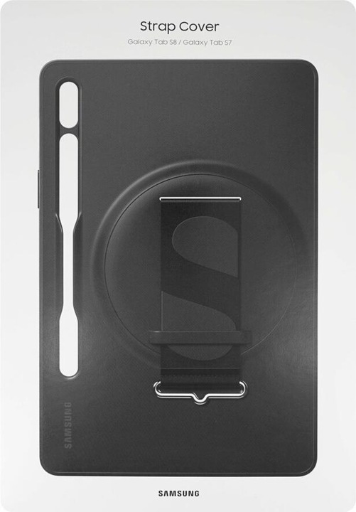 Actual product image Samsung Tab S8 Strap Cover black (Galaxy Tab S8)