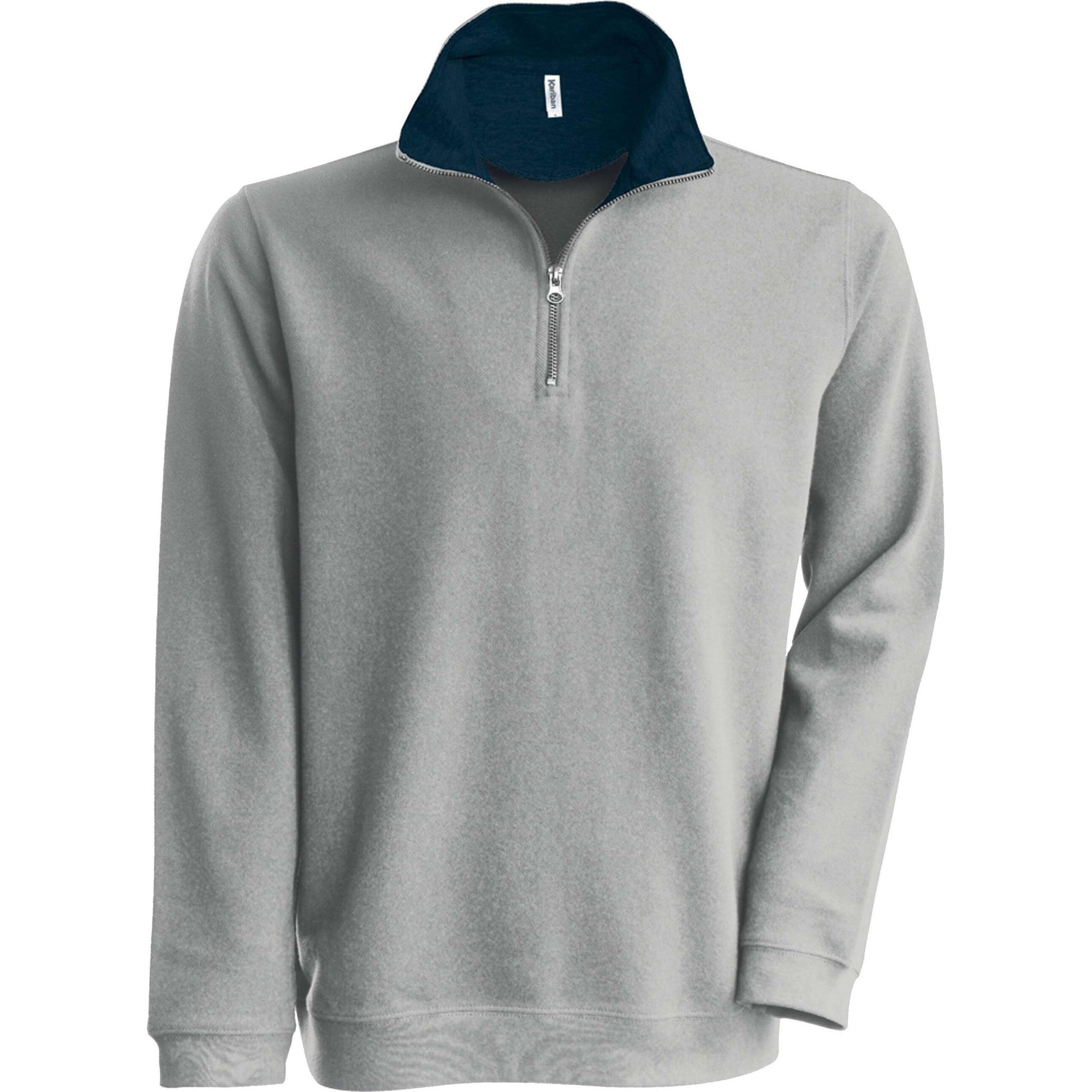 Kariban, Herren, Pullover, Trucker, Grau, (L)