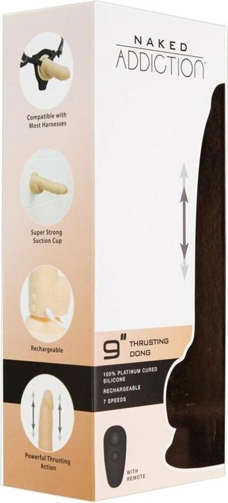 Actual product image Naked Addiction 9" Thrusting Dong