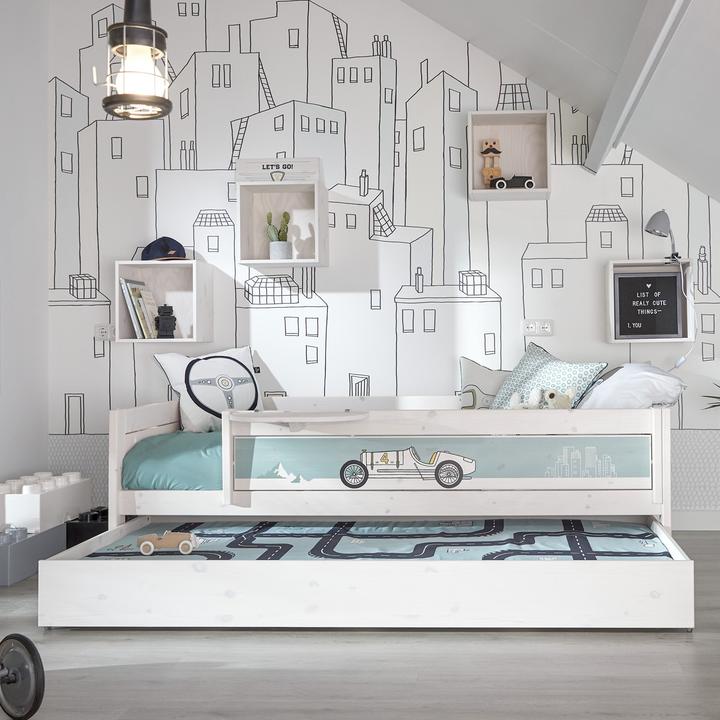 Image du produit Lifetime Kidsrooms Lit de base avec plancher roulant Road Trip Race Complet (90 x 200 cm)