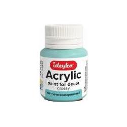 Ideyka, Colore + Vernice per fai da te, Helles Aquamarin, Acrylfarbe, 20 ml