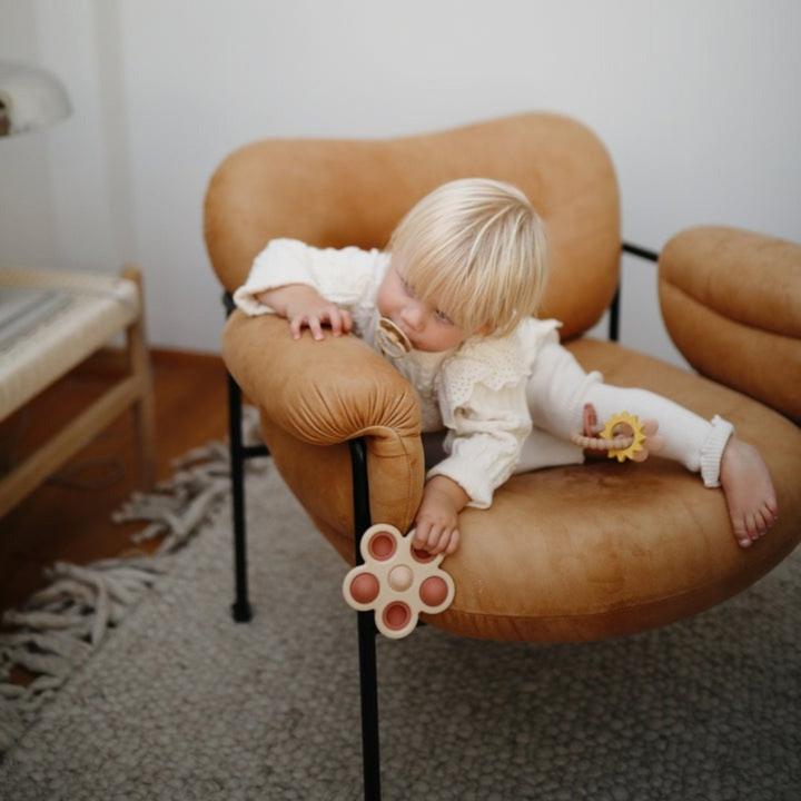 Actual product image Mushie Flower print toy (10 Months)