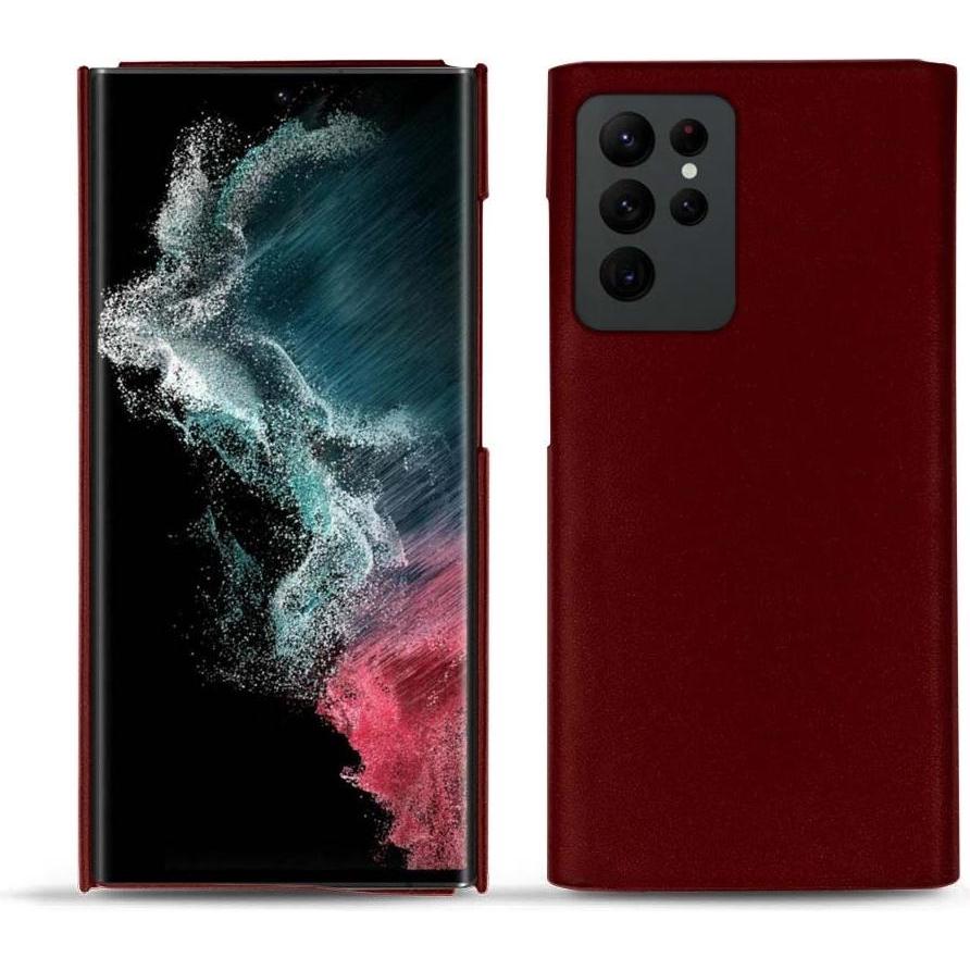 Noreve Lederschutzhülle (Samsung Galaxy S22 Ultra), Smartphone Hülle, Rot