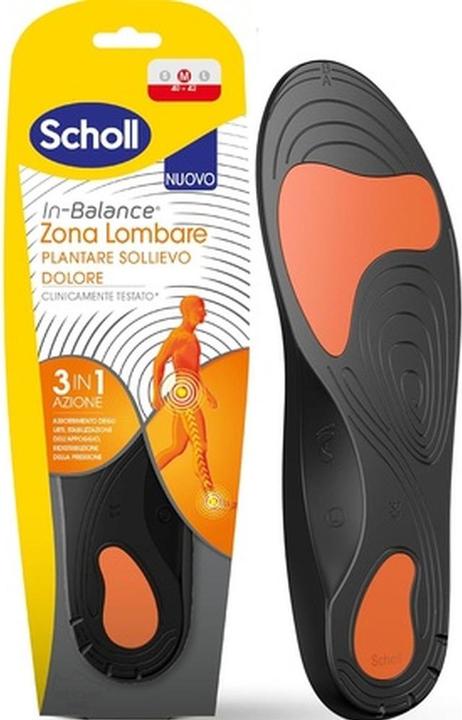 Scholl in-Balance Insoles Pain Relief for Lumbar Area Size M Men and Women