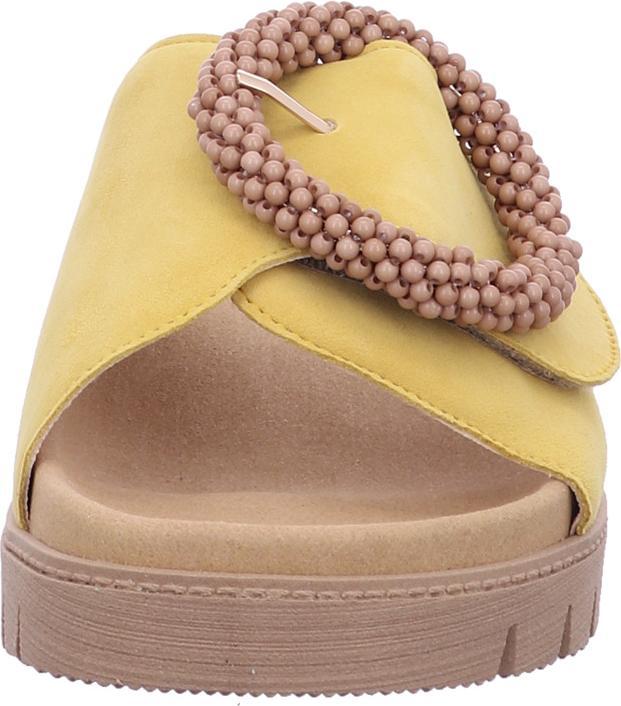 Jaune, semelle foncée