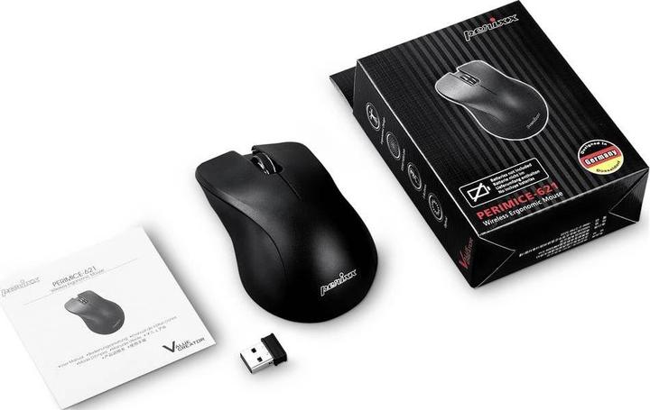 Produktbild Perixx PERIMICE-621 B, Kabellose Maus mit geräuschlosen Klicks und Ergo Design (Kabellos)