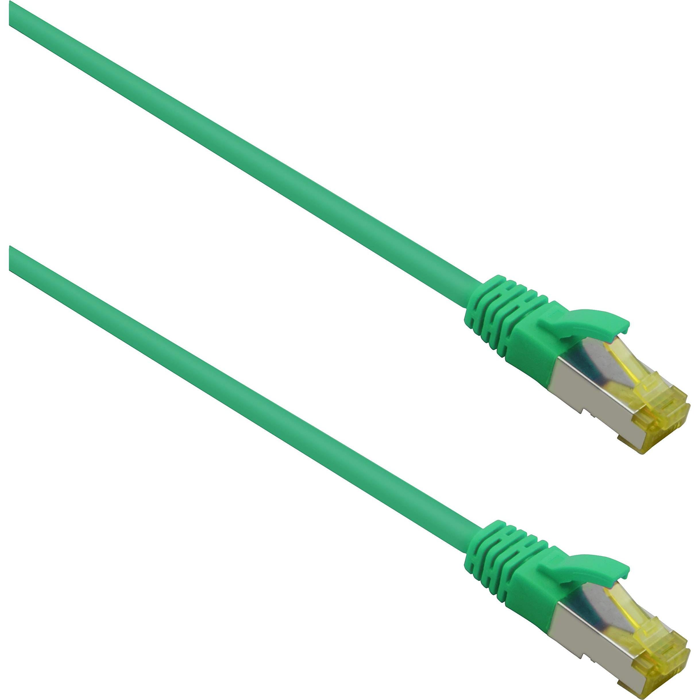 Helos ultra flex Patchkabel S/FTP Cat 6a TPE grün 7,5m (S/FTP, CAT6a, 7.50 m), Netzwerkkabel