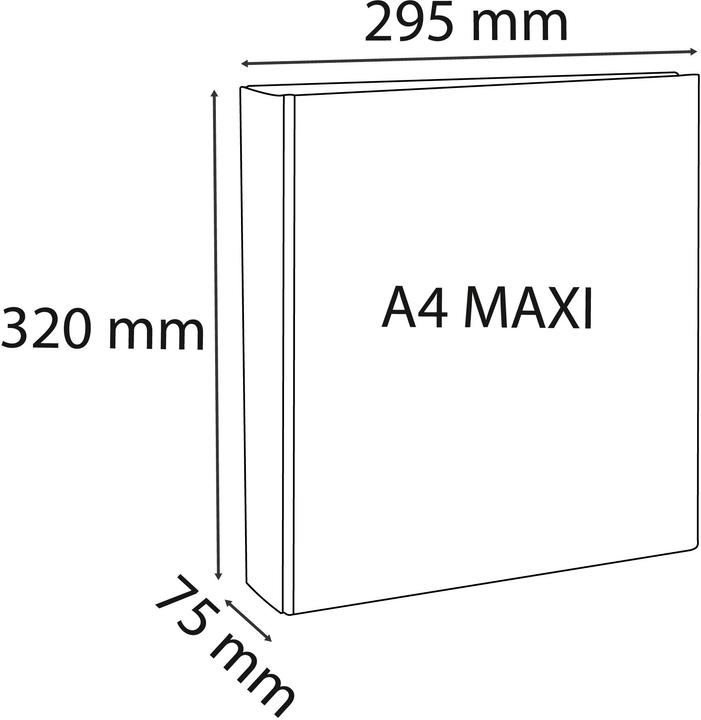 Produktbild Exacompta KREACOVER - Ringbücher A4 Maxi (A4, 70 mm, 1 Stk.)