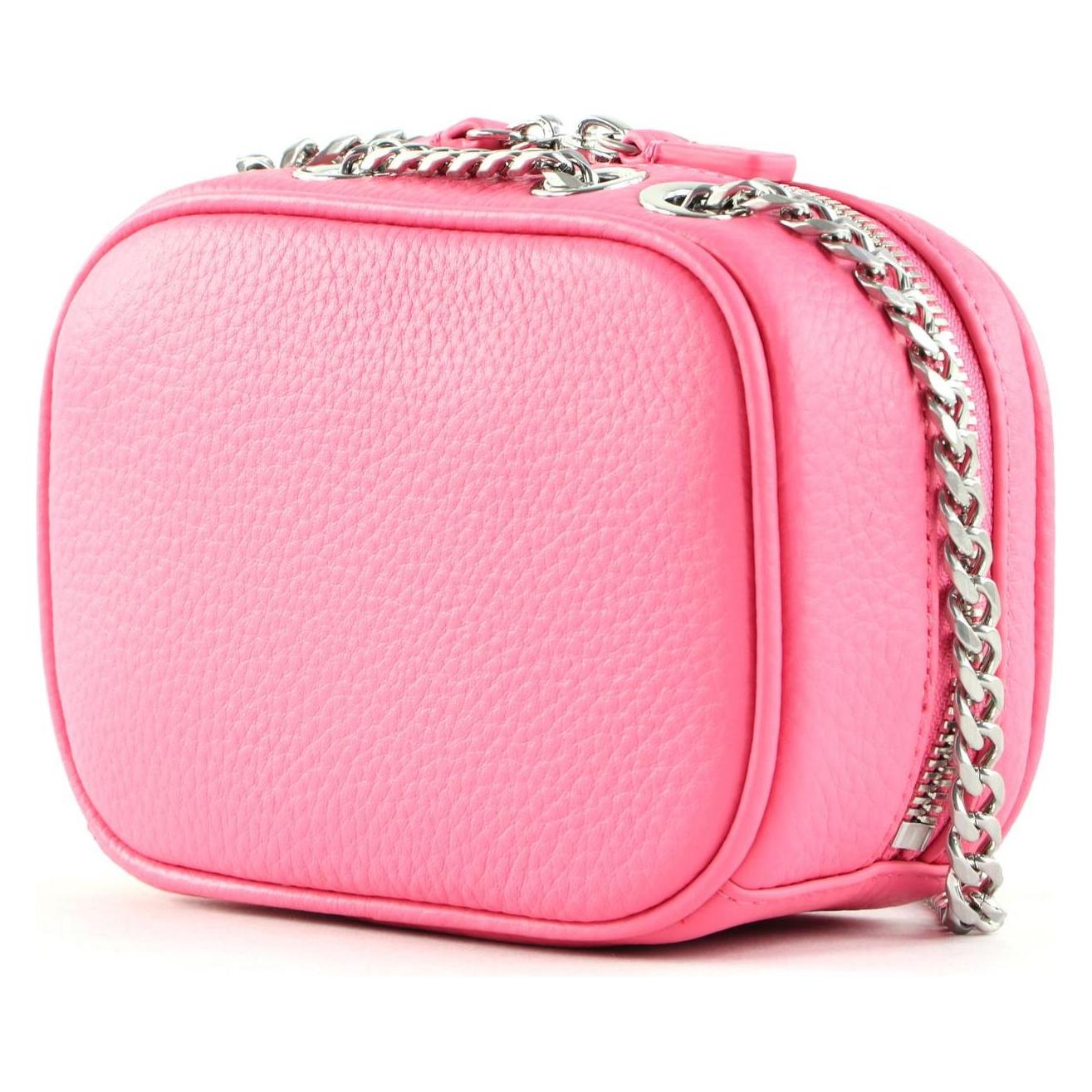 Lacoste, Damen, Handtasche, Origin Croc Square Crossover Bag, Pink