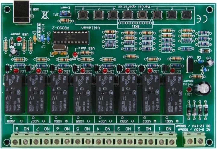 Produktbild Whadda 8-Kanal-USB-Relay-Karte