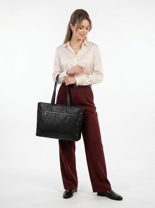 Produktbild Plevier Power Shopper Tasche Leder 43.5 cm Laptopfach