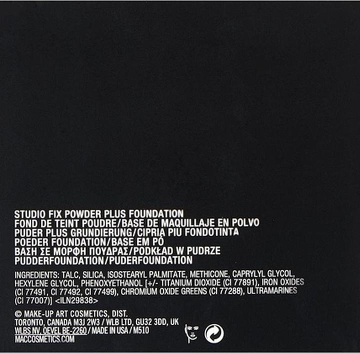 Image du produit MAC Cosmetics Studio Fix - Fond de teint Powder Plus NW45 (DN45)