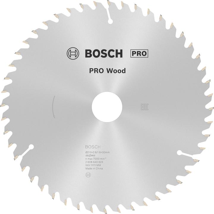 Produktbild Bosch Professional Zubehör PRO Wood Kreissägeblatt, 210 x 2.8 x 30 mm