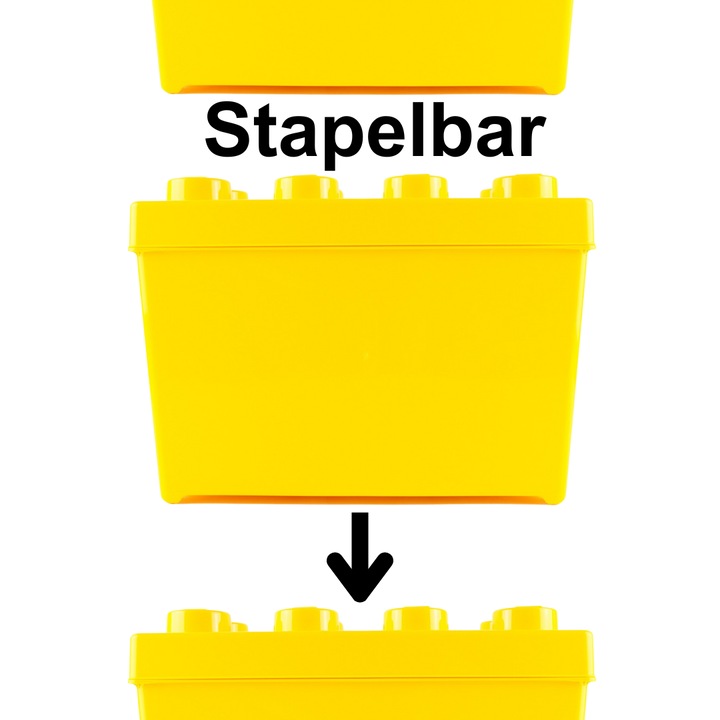 Produktbild LEGO Aufbewahrungsbox Gross mit Deckel Stapelbar NEU! Teile 2x