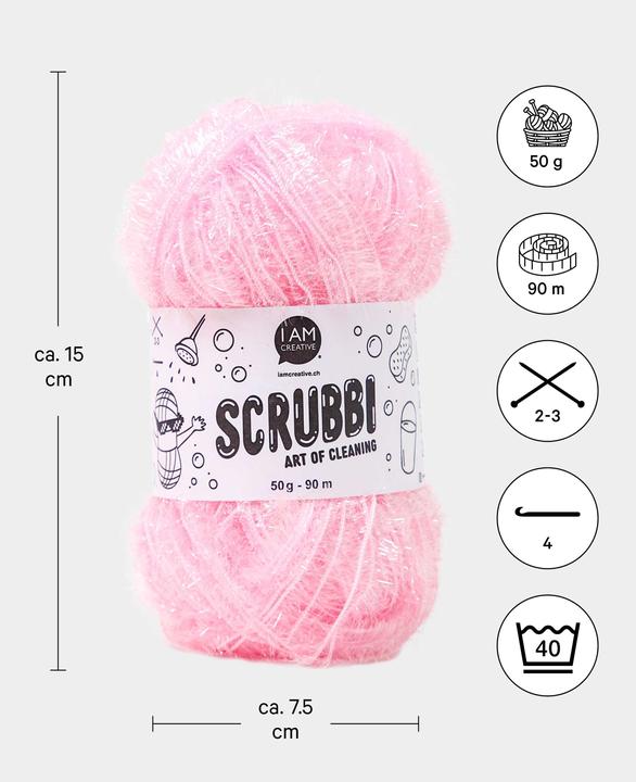 Actual product image I Am Creative Scrubbi dishwashing sponge yarn (91 m)