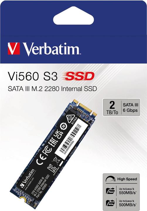 Actual product image Verbatim Vi560 (2000 GB, M.2 2280)