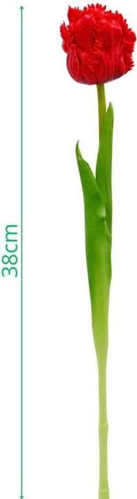 Saska Garden Tulipan Czerwony 38cm As If Alive Dekoracja Wiosenna (38 cm)