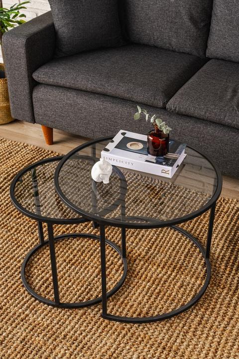 Image du produit Homitis Belarus Triple Coffee Table Set (60 x 60 x 43 cm)
