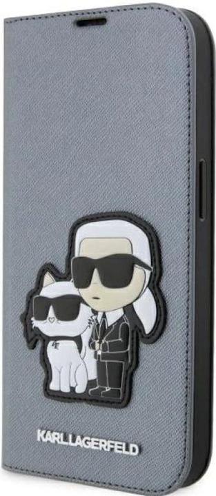 Produktbild Karl Lagerfeld iPhone 14 Pro Max 6.7 Saffiano Karl&Choupette bookcase (Apple iPhone 14 Pro Max)