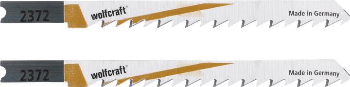 Produktbild wolfcraft 2 Stichsägeblätter HCS L=100mm U-Schaft