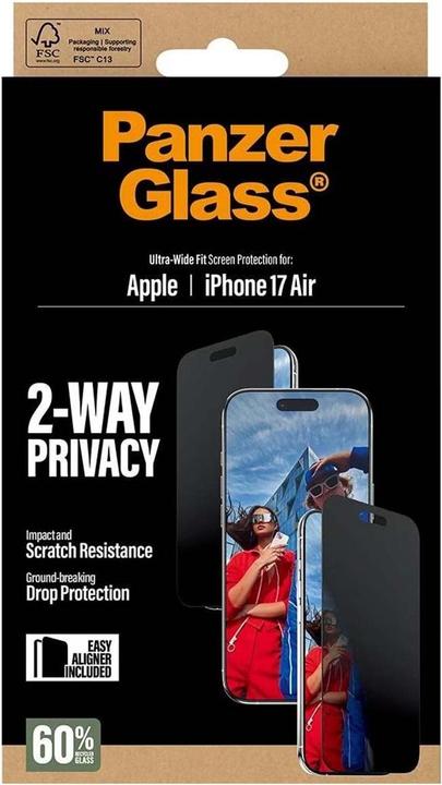 Produktbild PanzerGlass Privacy Displayschutz (1 Stück, Apple iPhone Air)