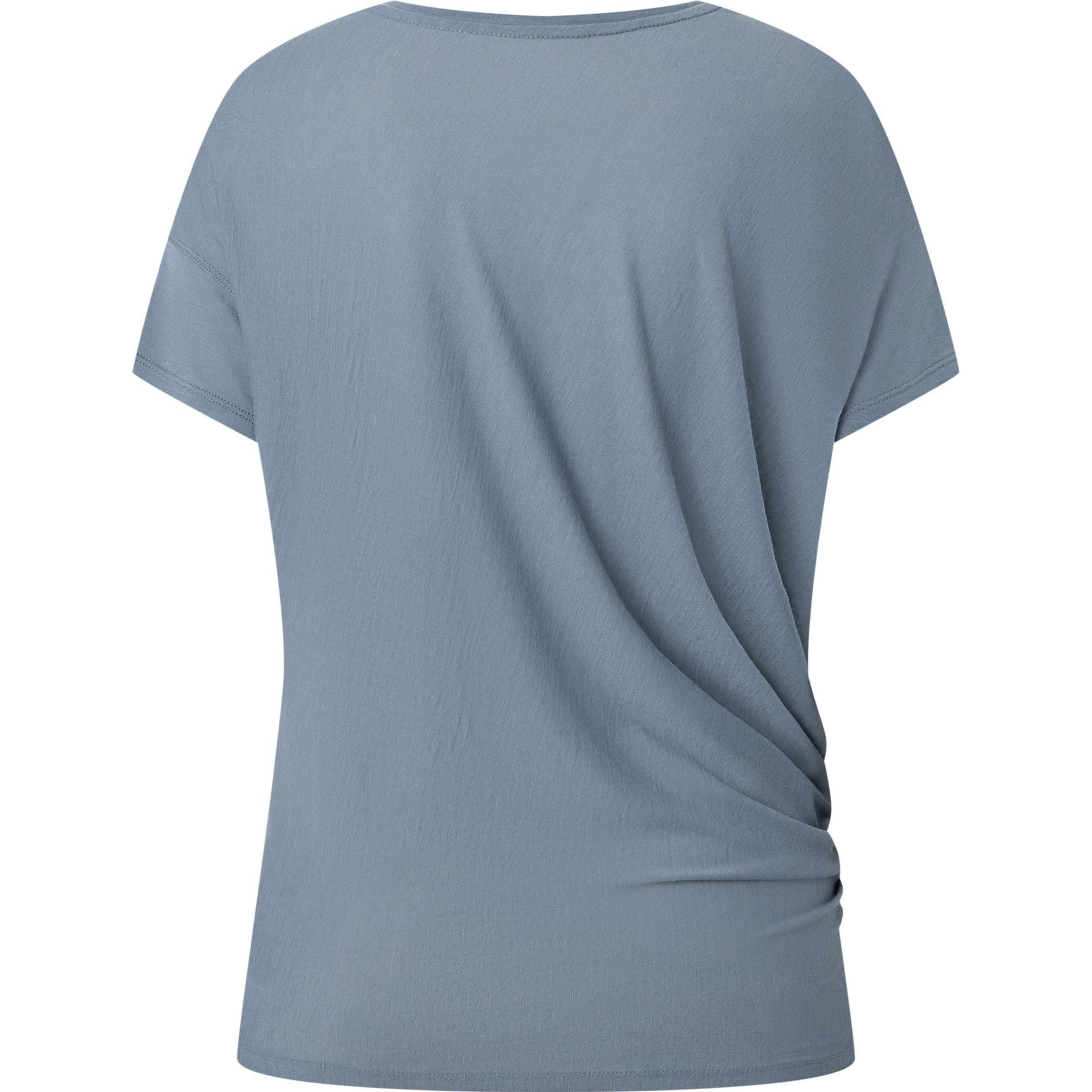 Thumbnail - Super Natural, Damen, Sportshirt, W Yoga Loose Tee (S), Grau, Türkis, S