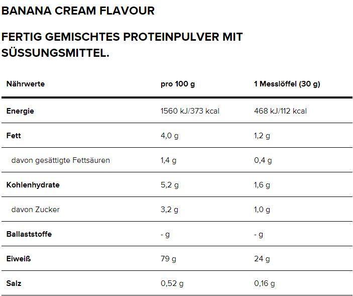 Valori nutrizionali e ingredienti Optimum Nutrition Gold Standard 100% Whey (Banana, 1 pz., 896 g)