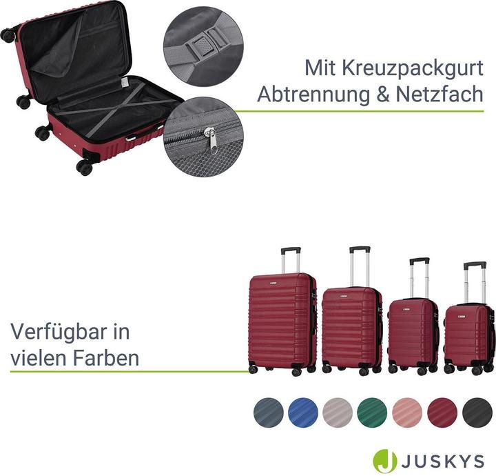 Image du produit Juskys Set de valises rigides Rome (120 l)